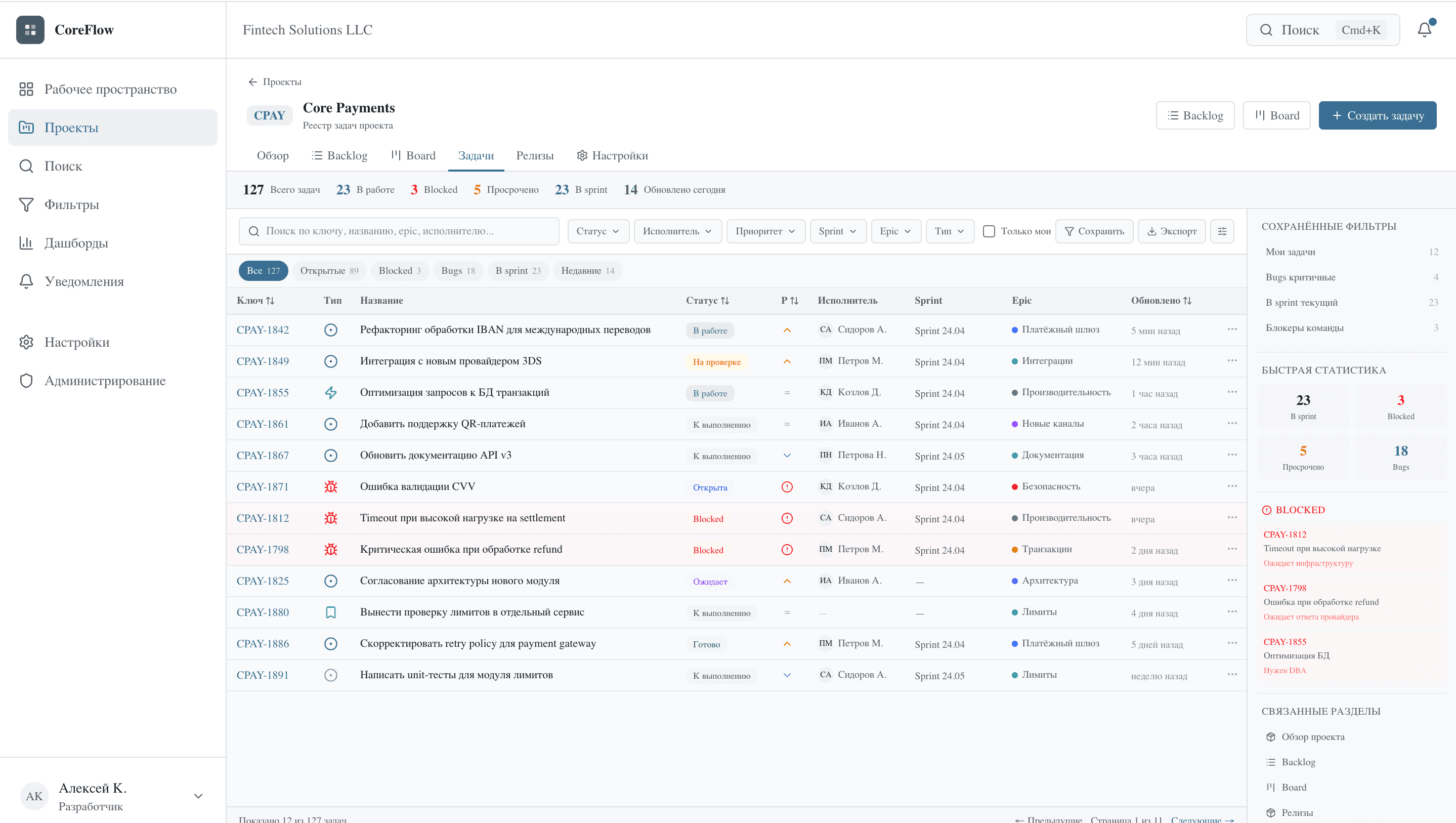 CortexFlow — Задачи проекта
